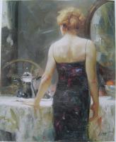 Pino Daeni - Impression oil painting.